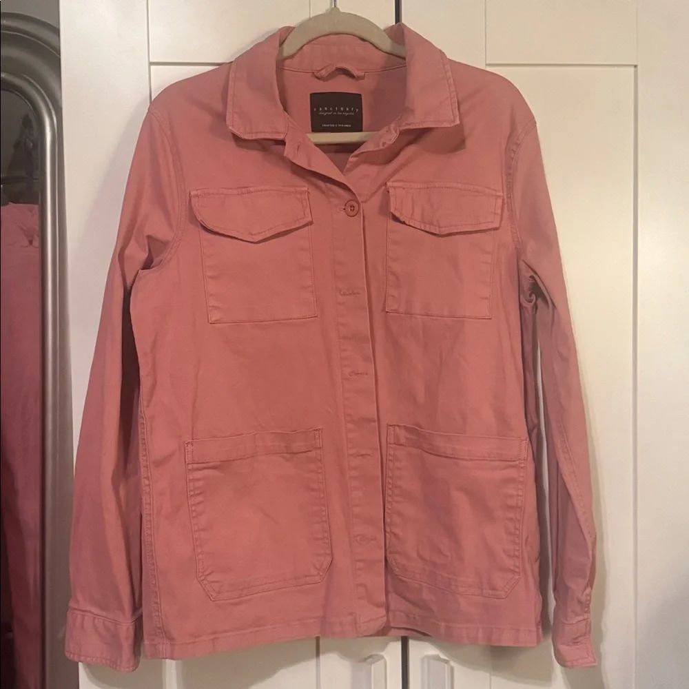 Sanctuary Pink Chore Coat Utility Jacket